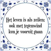 Thumbnail for Diamond Painting het Leven is als zeilen met Ronde steentjes 100x100 - Beste Kwaliteit