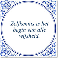 Thumbnail for Diamond Painting Zelfkennis is het begin van alle wijsheid met Ronde steentjes 100x100 - Beste Kwaliteit