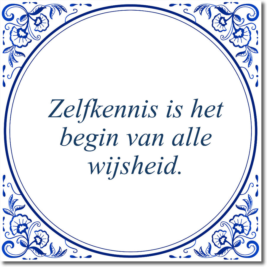 Diamond Painting Zelfkennis is het begin van alle wijsheid met Ronde steentjes 100x100 - Beste Kwaliteit