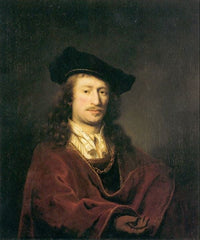 Thumbnail for Diamond Painting Johannes vermeer zelf met Ronde steentjes 100x80cm - Beste Kwaliteit