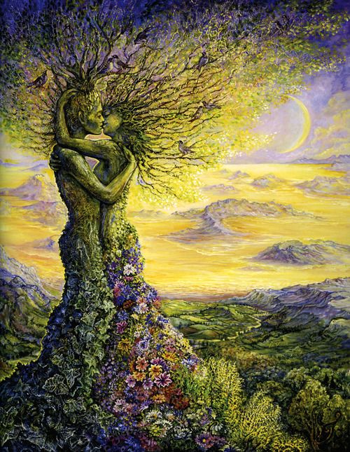 Diamond Painting Boom liefde met Ronde steentjes 80x100cm - Beste Kwaliteit