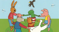 Thumbnail for Diamond Painting Kikker en zijn vriendjes dansen met Ronde steentjes 100x55cm - Beste Kwaliteit