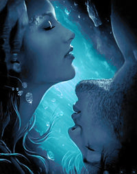 Thumbnail for Diamond Painting Liefde onderwater met Ronde steentjes 100x80cm - Beste Kwaliteit