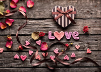 Thumbnail for Diamond Painting Liefde op hout met Ronde steentjes 70x100cm - Beste Kwaliteit