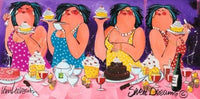 Thumbnail for Diamond Painting Dikke Dames feest met Ronde steentjes 100x55cm - Beste Kwaliteit