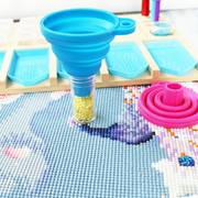 Diamond Painting Handige Opvouwbare Siliconen Trechter
Roze