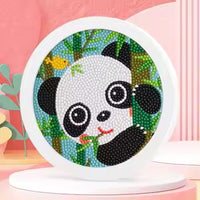 Thumbnail for Diamond Painting Panda in boom met Ronde steentjes 16x16cm
