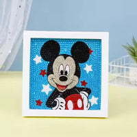 Thumbnail for Diamond Painting Mickey mouse met Ronde steentjes 16x16cm