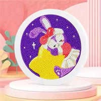 Thumbnail for Diamond Painting Slapend konijntje met Ronde steentjes 16x16cm