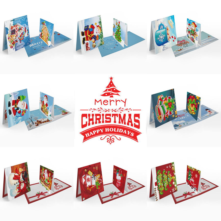 Kerstkaarten 8 stuks 16 delig