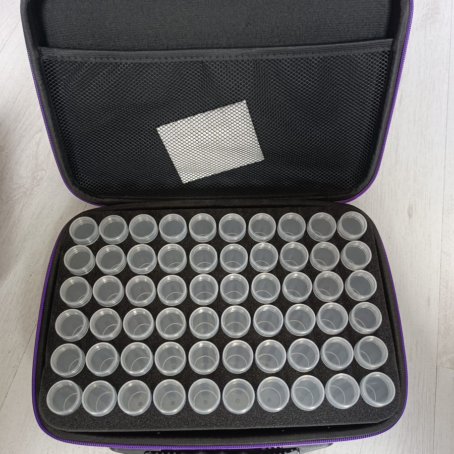 Opbergbox paars 60 voor Diamond Painting Tools - Handige draagtas voor pen en accessoires