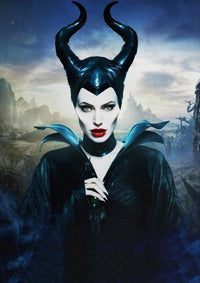 Thumbnail for Diamond Painting Maleficent op de voorgrond met Ronde steentjes 100x100 - Beste Kwaliteit