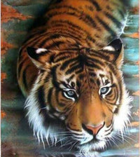 Thumbnail for Tijger bij het water diamond painting ontwerp