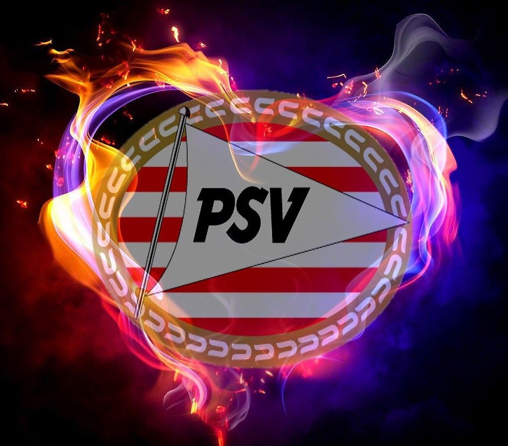 Diamond Painting Logo PSV met Ronde steentjes 100x80cm - Beste Kwaliteit