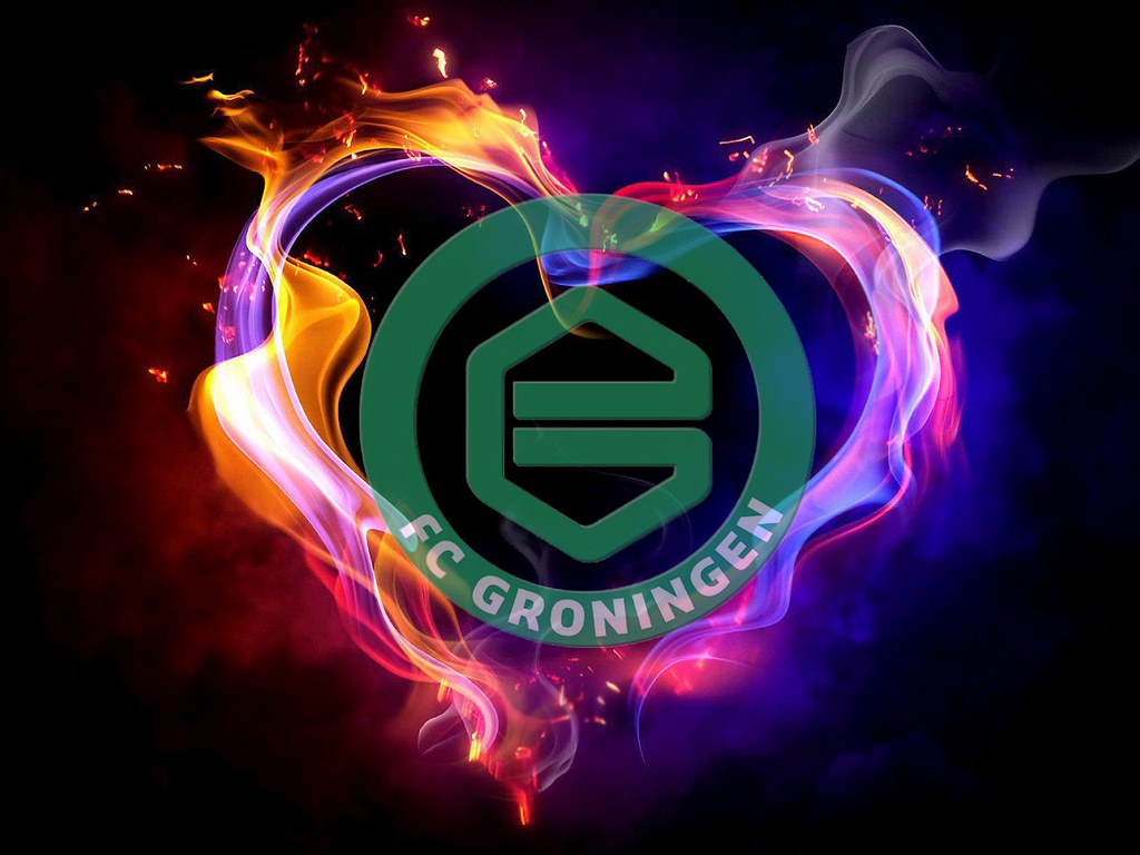 Diamond Painting FC Groningen logo met Ronde steentjes 80x100cm - Beste Kwaliteit