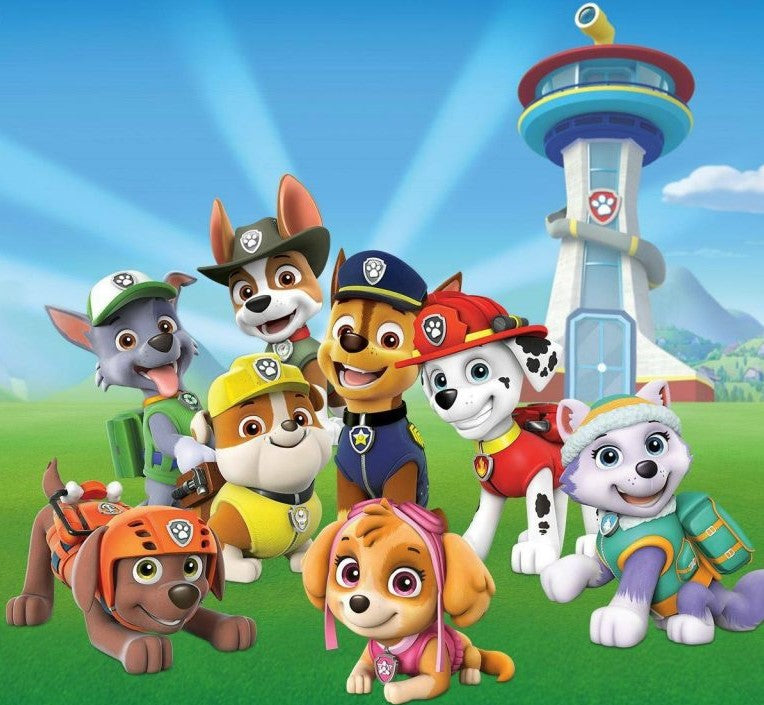 Diamond Painting Paw Patrol met de toren met Ronde steentjes 100x100 - Beste Kwaliteit