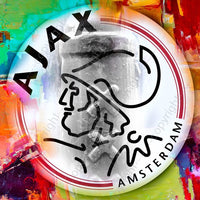 Thumbnail for Diamond Painting Ajax logo 4 - 20x20cm met vierkante steentjes