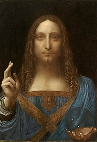 Thumbnail for Diamond Painting Leonardo da Vinci Salvator Mundi schilderij met Ronde steentjes 100x70cm - Beste Kwaliteit