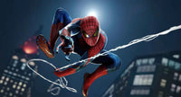 Thumbnail for Diamond Painting Spider-Man-Actie met web met Ronde steentjes 100x55cm - Beste Kwaliteit