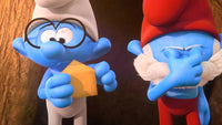 Thumbnail for Diamond Painting Grote smurf en brilsmurf met Ronde steentjes 100x55cm - Beste Kwaliteit