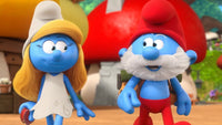 Thumbnail for Diamond Painting Grote smurf en smufin met Ronde steentjes 100x55cm - Beste Kwaliteit