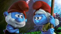 Thumbnail for Diamond Painting Grote smurf en smurfin uit het verloren dorp met Ronde steentjes 100x55cm - Beste Kwaliteit