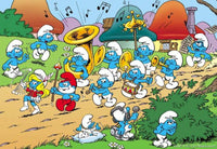 Thumbnail for Diamond Painting Smurfen fanfare met Ronde steentjes 100x70cm - Beste Kwaliteit