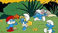 Thumbnail for Diamond Painting Smurfen in het gras met Ronde steentjes 100x55cm - Beste Kwaliteit