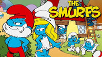 Thumbnail for Diamond Painting Smurfendorp grotesmurf en smurfin met Ronde steentjes 100x55cm - Beste Kwaliteit