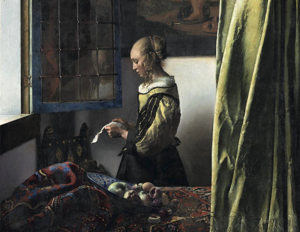 Diamond Painting Dichter bij Vermeer met Ronde steentjes 80x100cm - Beste Kwaliteit