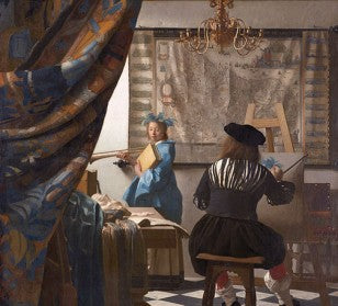 Diamond Painting Vermeer schilder met Ronde steentjes 100x100 - Beste Kwaliteit