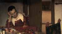 Thumbnail for Diamond Painting Slapend Meisje Vermeer met Ronde steentjes 100x55cm - Beste Kwaliteit