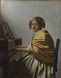 Thumbnail for Diamond Painting Oeuvre van Vermeer met Ronde steentjes 100x80cm - Beste Kwaliteit