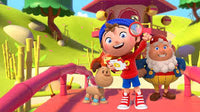 Thumbnail for Diamond Painting Noddy grootoor en bumpy met Ronde steentjes 100x55cm - Beste Kwaliteit