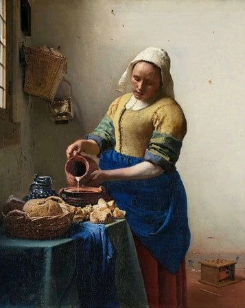 Melkmeisje diamond painting ontwerp