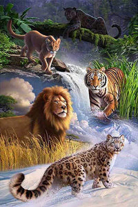 Thumbnail for Katachtigen diamond painting ontwerp