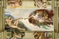 Thumbnail for Diamond Painting The Creation of Adam met Ronde steentjes 100x70cm - Beste Kwaliteit