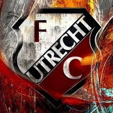 Diamond Painting FC Utrecht logo met Ronde steentjes 100x100 - Beste Kwaliteit