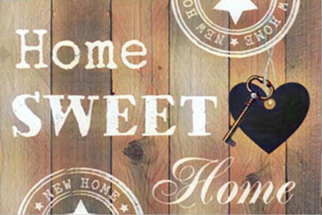 Diamond Painting Home Sweet home met Ronde steentjes 100x70cm - Beste Kwaliteit