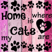 Thumbnail for Home Cat diamond painting ontwerp