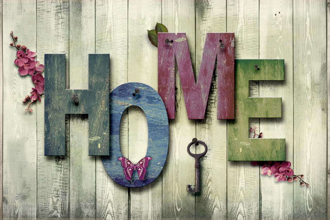 Home aan Schutting diamond painting ontwerp