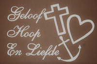 Thumbnail for Geloof Hoop en Liefde geschreven diamond painting ontwerp