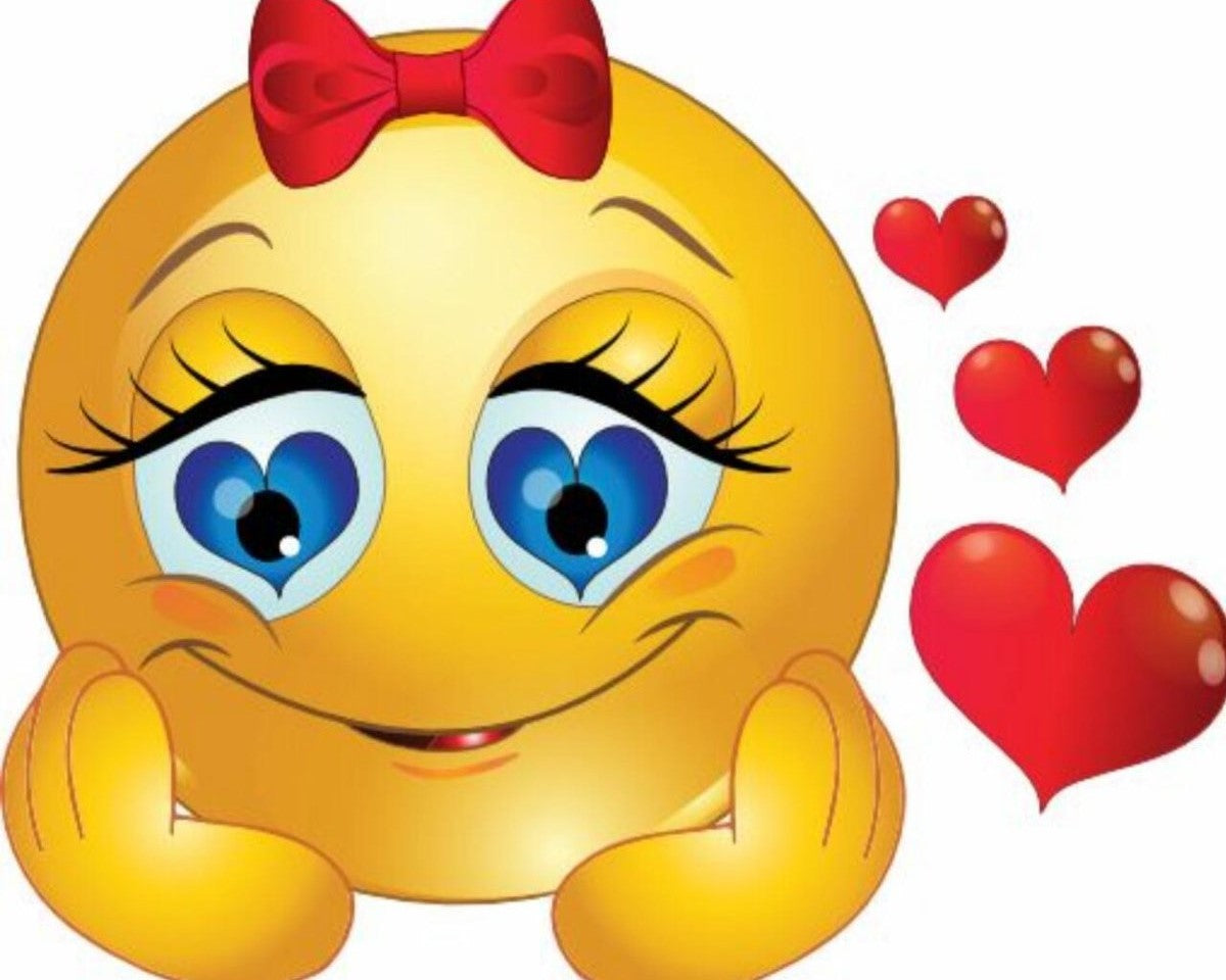 Verliefd smiley diamond painting ontwerp