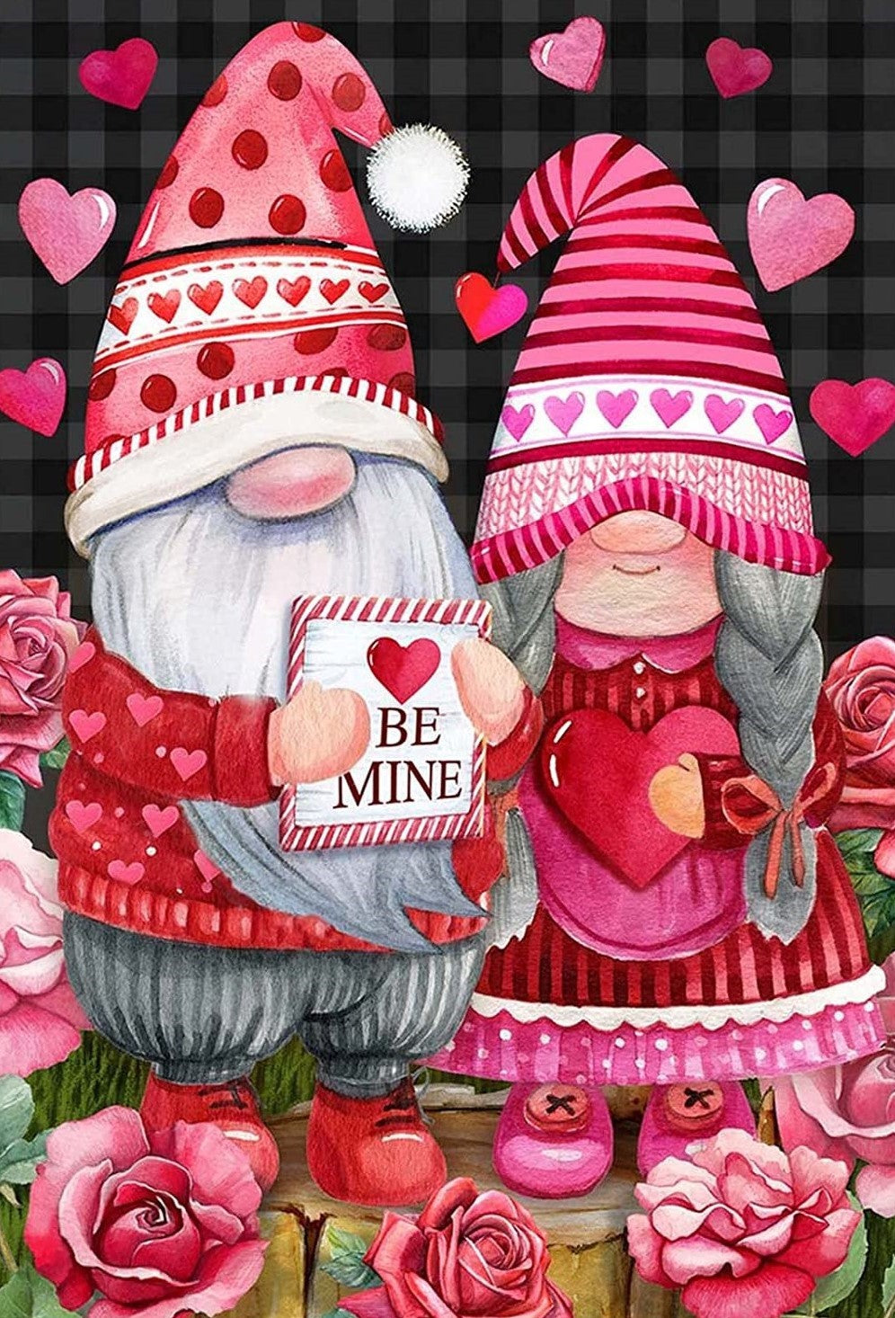 Valentijn kabouters diamond painting ontwerp