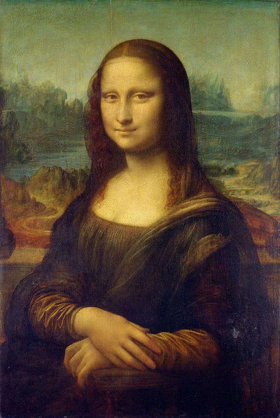 Diamond Painting Mona Lisa met Ronde steentjes 100x70cm - Beste Kwaliteit