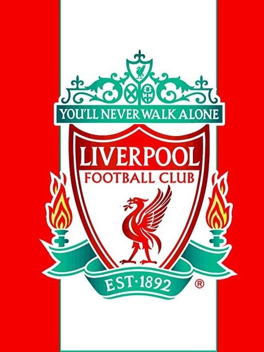 Diamond Painting Liverpool logo met Ronde steentjes 80x100cm - Beste Kwaliteit