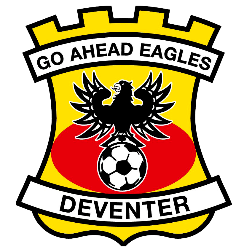 Diamond Painting Go Ahead Eagles logo met Ronde steentjes 100x100 - Beste Kwaliteit