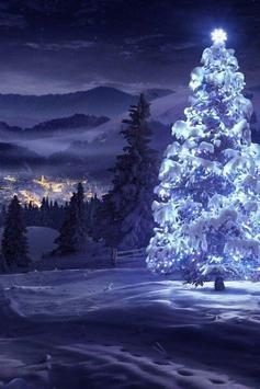 Diamond Painting Witte kerstboom in het avondlicht met Ronde steentjes 100x70cm - Beste Kwaliteit