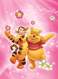 Thumbnail for Diamond Painting Winnie the Pooh en tijgertje met Ronde steentjes 80x100cm - Beste Kwaliteit