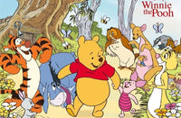 Thumbnail for Diamond Painting Winnie the Pooh samen met alle vriendjes met Ronde steentjes 100x70cm - Beste Kwaliteit